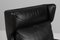 Lounge Chair in Original Black Leather by Aage Christiansen for Esra Møbeler, 1960s, Image 4