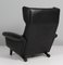 Lounge Chair in Original Black Leather by Aage Christiansen for Esra Møbeler, 1960s 7
