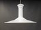 Vintage White Glass Mythos Pendant Hanging Lamp by Sidse Werner for Holmegaard/Royal Copenhagen, 1980s 3