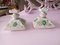 Antique French Hand Painted Porcelain Perfume Bottles, Set of 2 3