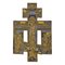 Bronze Cross Crucifix with 3 Enamels, Russia, 19th Century 1