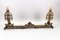 French Neoclassical Style Bronze Fireplace Fenders, 1920s, Set of 3, Image 12