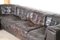 DS-11 Modular Sofa Elements in Dark Brown Patchwork Leather from De Sede, Switzerland, 1970s, Set of 6 4