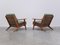 Early Oak GE-290 Lounge Chairs by Hans J. Wegner for Getama, 1953, Set of 2 14
