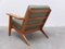 Early Oak GE-290 Lounge Chairs by Hans J. Wegner for Getama, 1953, Set of 2 15