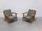 Early Oak GE-290 Lounge Chairs by Hans J. Wegner for Getama, 1953, Set of 2 8