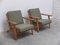 Early Oak GE-290 Lounge Chairs by Hans J. Wegner for Getama, 1953, Set of 2 6