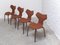 1st Edition Grand Prix Chairs by Arne Jacobsen for Fritz Hansen, Set of 4, 1959, Image 4