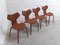 1st Edition Grand Prix Chairs by Arne Jacobsen for Fritz Hansen, Set of 4, 1959, Image 5