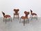 1st Edition Grand Prix Chairs by Arne Jacobsen for Fritz Hansen, Set of 4, 1959 7