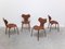 1st Edition Grand Prix Chairs by Arne Jacobsen for Fritz Hansen, Set of 4, 1959, Image 7