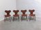 1st Edition Grand Prix Chairs by Arne Jacobsen for Fritz Hansen, Set of 4, 1959 3