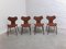 Chaises Grand Prix 1ère Édition par Arne Jacobsen pour Fritz Hansen, Set de 4, 1959 3