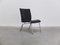 Modernistischer Sessel aus schwarzem Leder & Stahl, 1960er 2