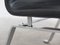 Modernist Black Leather & Steel Lounge Chair, 1960s, Image 16