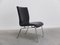 Modernist Black Leather & Steel Lounge Chair, 1960s 4