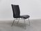 Modernist Black Leather & Steel Lounge Chair, 1960s, Image 4
