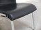 Modernistischer Sessel aus schwarzem Leder & Stahl, 1960er 17