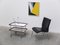 Modernist Black Leather & Steel Lounge Chair, 1960s, Image 15