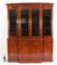 Victorian Figured Walnut Four Door Breakfront Bookcase 19th Century 19