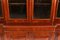 Victorian Figured Walnut Four Door Breakfront Bookcase 19th Century 5