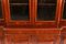 Victorian Figured Walnut Four Door Breakfront Bookcase 19th Century, Image 5