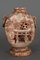 Banko Ware Vasen aus China aus Keramik mit Tempel & Pagode Dekor, 2 . Set 9