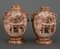 Banko Ware Vasen aus China aus Keramik mit Tempel & Pagode Dekor, 2 . Set 8