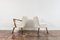 Set of White Boucle Cocktail Chairs, 1950s 9