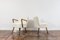 Set of White Boucle Cocktail Chairs, 1950s 12