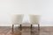 Set of White Boucle Cocktail Chairs, 1950s 10