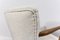 Set of White Boucle Cocktail Chairs, 1950s 5
