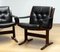 Siesta Dining or Desk Chairs in Black Leather by Ingmar Relling Westnova for Westnofa, 1960s, Set of 2, Image 9