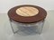 Danish Modern Round Rosewood and Marble Coffee Table from Bendixen Design, 1970s, Image 1