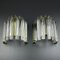 Murano Glass Crystal Prism Wall Sconces, Italy, 1970s, Set of 2 2