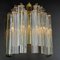 Murano Glass Crystal Prism Wall Sconces, Italy, 1970s, Set of 2 7