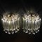 Murano Glass Crystal Prism Wall Sconces, Italy, 1970s, Set of 2 12