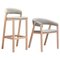 Gray Oslo Stool and Chair by Pepe Albargues, Set of 2 1