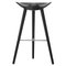 Black Beech and Stainless Steel Bar Stool by Lassen 1
