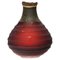 Geformte Vase aus mundgeblasenem Glas & Messing, Pia Wüstenberg 1