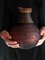 Geformte Vase aus mundgeblasenem Glas & Messing, Pia Wüstenberg 2