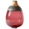 Modellierte Vase aus mundgeblasenem Glas & Keramik von Pia Wüstenberg 1