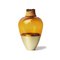 Amber and Brass Sculpted Blown Glass Vase from Pia Wüstenberg 2