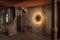 Lampada Eclipse in legno bruciato scolpita da Tilen Sepič, Immagine 7