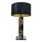 Vintage Brass, Chrome & Glass Table Lamp by Gaetano Sciolari for Sciolari, Image 1