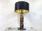 Vintage Brass, Chrome & Glass Table Lamp by Gaetano Sciolari for Sciolari 2