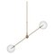 Balance 150 x 150 Brass Hanging Light by Schwung 4