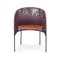 Silla de comedor Caribe Chic en violeta en naranja de Sebastian Herkner, Imagen 3