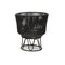 Black Circo Flower Pot 3 by Sebastian Herkner 2