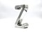 Vintage Brushed Aluminium Standing Z Letter, 1970s 2